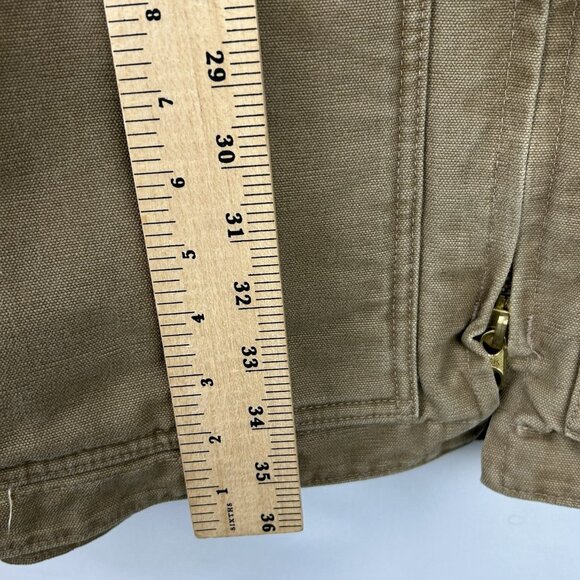 Carhartt Jacket C61 FRB Men 3XL TALL Sherpa Lined Sandstone Ridge Brown Duck VTG - Picture 5 of 16